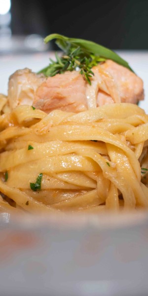 Tagliolini con ritagli di lago 